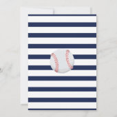 Baseball Baby shower Invitation Baseball Shower Kaart (Achterkant)