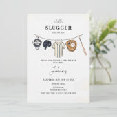 Baseball Baby Shower Invitation Kaart (Staand voorkant)