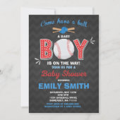 Baseball Baby shower Invitation Sport Baby shower Kaart (Voorkant)