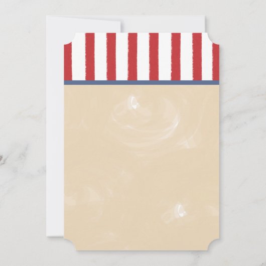 Baseball Baby shower Invitation Ticket Style Kaart (Achterkant)