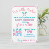 BASEBALL BABY SHOWER INVITE KAART (Staand voorkant)