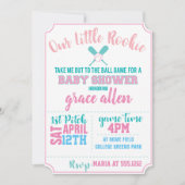 BASEBALL BABY SHOWER INVITE KAART (Voorkant)