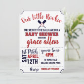 BASEBALL BABY SHOWER INVITE KAART (Staand voorkant)