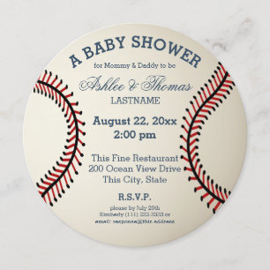 Baseball Baby shower Kaart