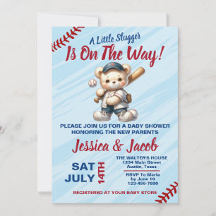 Baseball Baby shower Kaart