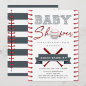 Baseball Baby shower Kaart (Voorkant / Achterkant)