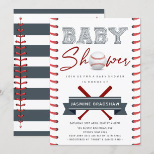 Baseball-Baby shower Kaart