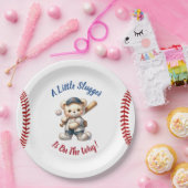 Baseball Baby shower Papieren Bordje (Feest)