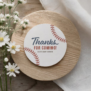Baseball Baby shower Ronde Sticker