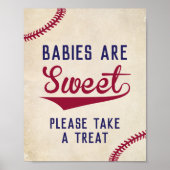 Baseball baby's zijn lekker. poster (Voorkant)