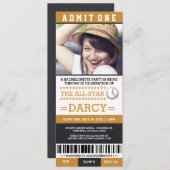 Baseball Bachelorette Party nodigt uit Kaart (Voorkant / Achterkant)