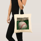 Baseball Bag met Citaat Tote Bag (Voorkant (product))