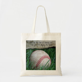 Baseball Bag met Citaat Tote Bag