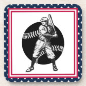 Baseball: bagagebroodrooster bier onderzetter (Voorkant)