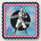 Baseball: bagagebroodrooster bier onderzetter (Voorkant)