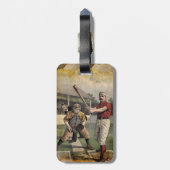 Baseball: Bagagelabel (Achterkant verticaal)