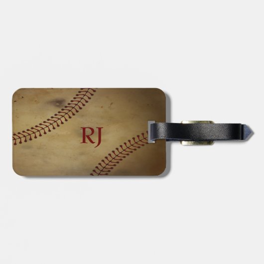 Baseball Bagagelabel (Achterkant horizontaal)