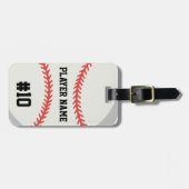 Baseball Bagagelabel (Voorkant horizontaal)
