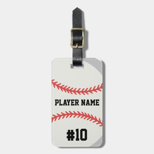 Baseball Bagagelabel (Voorkant verticaal)