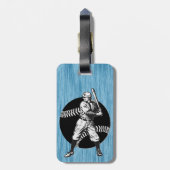 Baseball: Bagagelabel (Achterkant verticaal)