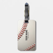 Baseball Bagagelabel (Achterkant verticaal)
