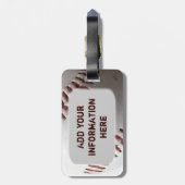 Baseball Bagagelabel (Achterkant verticaal)