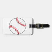 Baseball Bal Bagage Labels (Voorkant horizontaal)