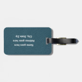 Baseball - Ball and Player silhouette Name Address Bagagelabel (Achterkant horizontaal)