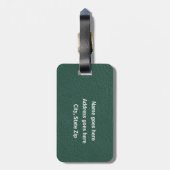 Baseball - Ball and Player silhouette Name Address Bagagelabel (Achterkant verticaal)