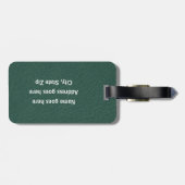 Baseball - Ball and Player silhouette Name Address Bagagelabel (Achterkant horizontaal)