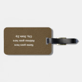 Baseball - Ball and Player silhouette Name Address Bagagelabel (Achterkant horizontaal)