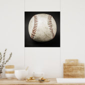 Baseball Ball Artwork Square Poster (Keuken)