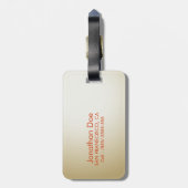 Baseball Ball Bagagelabel (Achterkant verticaal)