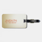 Baseball Ball Bagagelabel (Achterkant horizontaal)