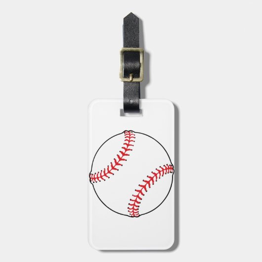 Baseball Ball-Bagagelabels Bagagelabel (Voorkant verticaal)