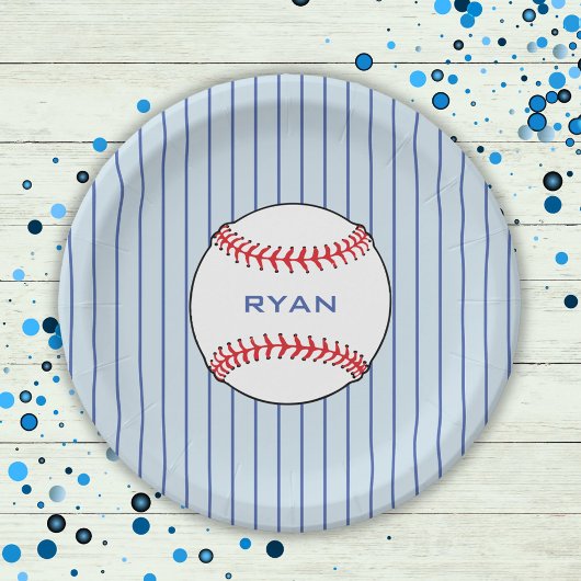Baseball Ball Birthday Persoonlijke Kinder Partij Papieren Bordje