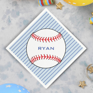 Baseball Ball Birthday Persoonlijke Kinder Partij Servet
