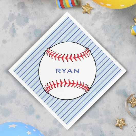 Baseball Ball Birthday Persoonlijke Kinder Partij Servet