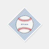 Baseball Ball Birthday Persoonlijke Kinder Partij Servet (Hoek)