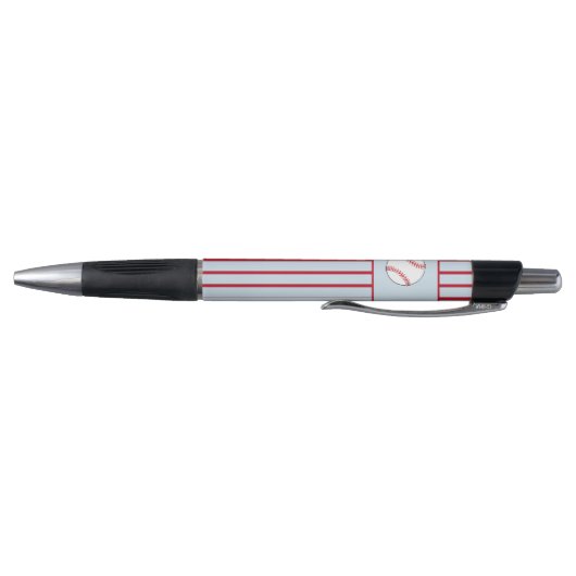 Baseball Ball Blauw Rood Sportnaam Pen (Bodem)