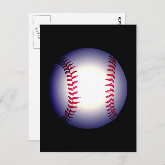 Baseball Ball Briefkaart (Voorkant / Achterkant)