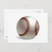 Baseball Ball Briefkaart (Voorkant / Achterkant)