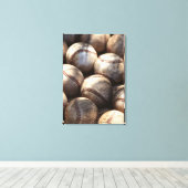 Baseball Ball Canvas Afdruk (Insitu (Houten vloer))