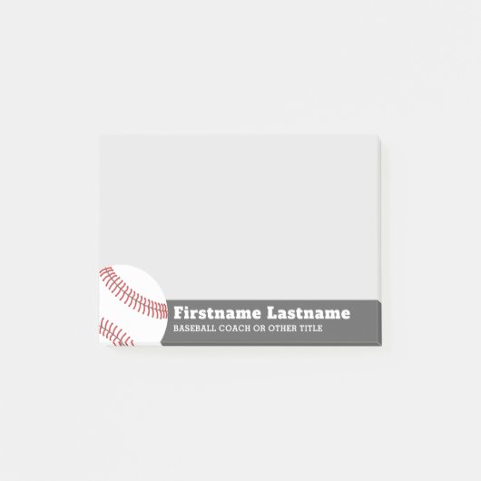 Baseball Ball Coach of leraar - Moderne tekening Post-it® Notes (Voorkant)
