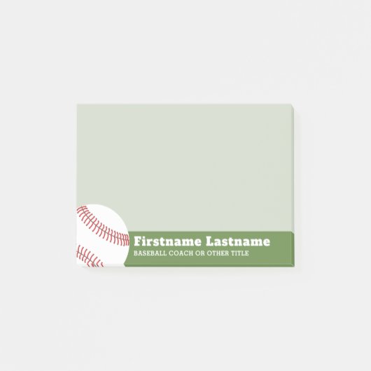 Baseball Ball Coach of leraar - Moderne tekening Post-it® Notes (Voorkant)