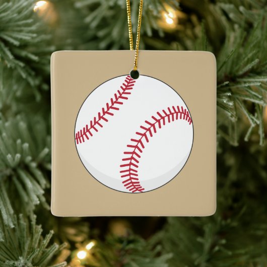 Baseball Ball Keramisch Ornament (Boom)