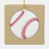 Baseball Ball Keramisch Ornament (Achterkant)