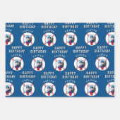 Baseball Ball Kids Birthday Photo Inpakpapier Vel (Voorkant 2)