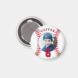 Baseball Ball kinderen Birthday Foto Magneet