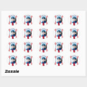 Baseball Ball kinderen Birthday Foto Ronde Sticker (Vel)